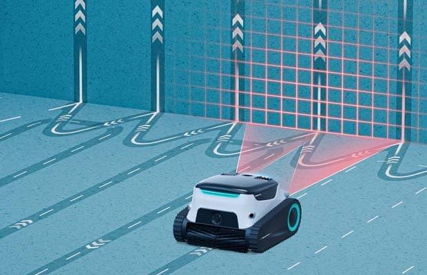Comment fonctionne un robot de piscine - Scannage et cartographie de votre bassin