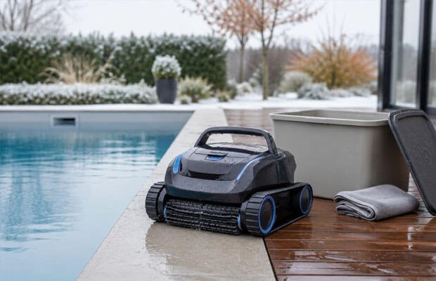 Robots-de-piscine.fr : Faut-il sortir le robot de l’eau en hiver ?