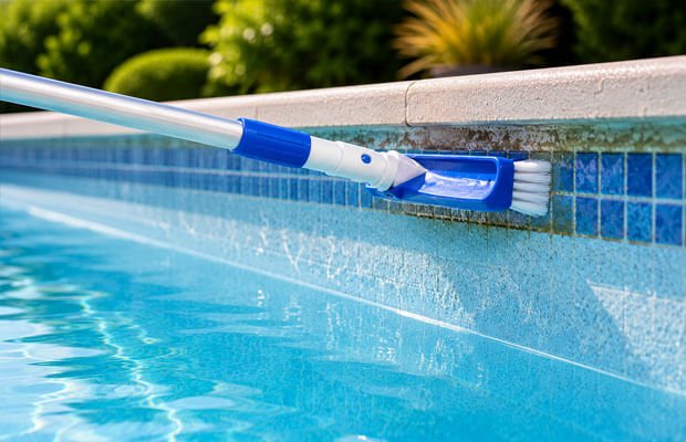 Robots-de-piscine.fr : La brosse pour entretenir les parois et la ligne d'eau