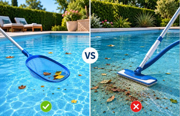 Robots-de-piscine.fr : Les saletés sont plus faciles à retirer lorsqu'elles ne s'accumulent pas
