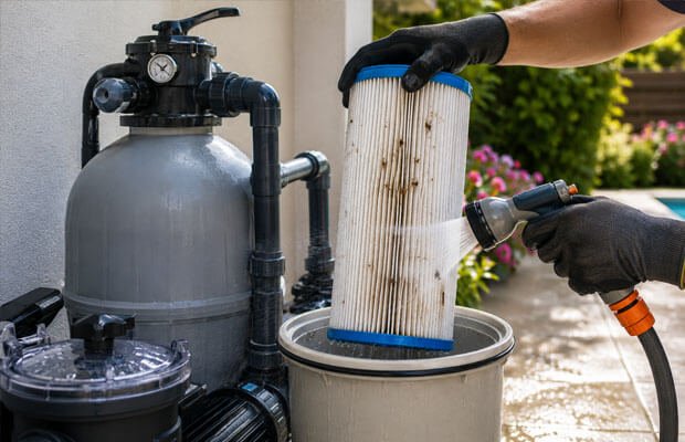 Robots-de-piscine.fr : Nettoyer le système de filtration